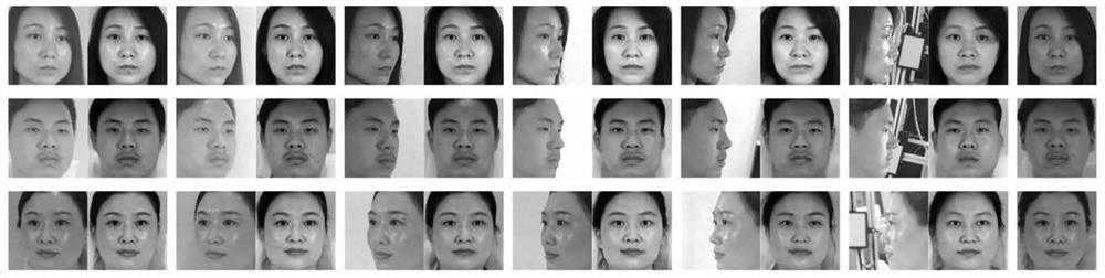 Generative adversarial network face correction method and system based on identity constraint