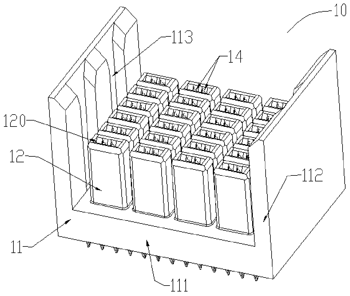 Male connector, female connector, connector assembly and communication equipment