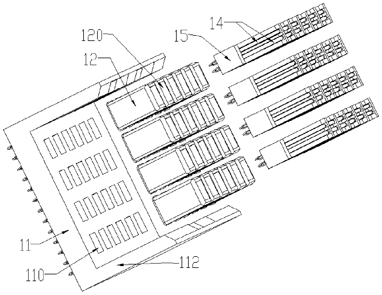 Male connector, female connector, connector assembly and communication equipment