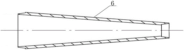 Plug-in sampler with variable diameter nozzle