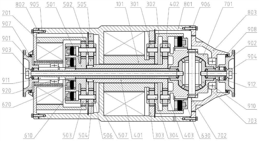 Multi-mode dual-motor coupling electric drive axle