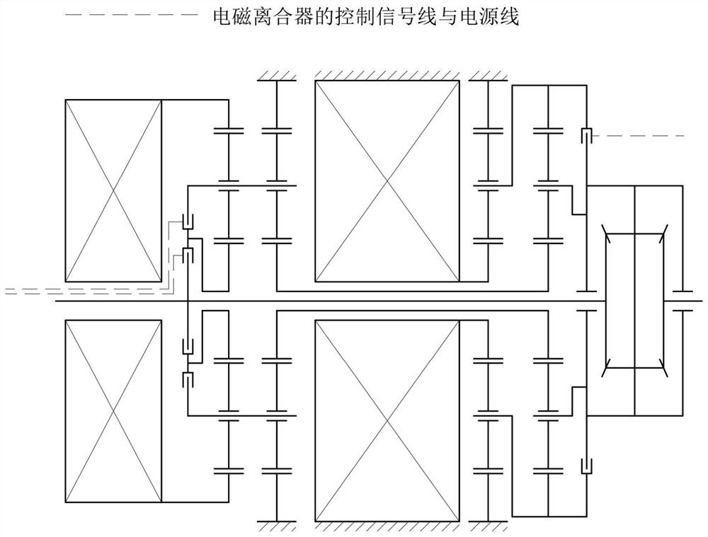 Multi-mode dual-motor coupling electric drive axle