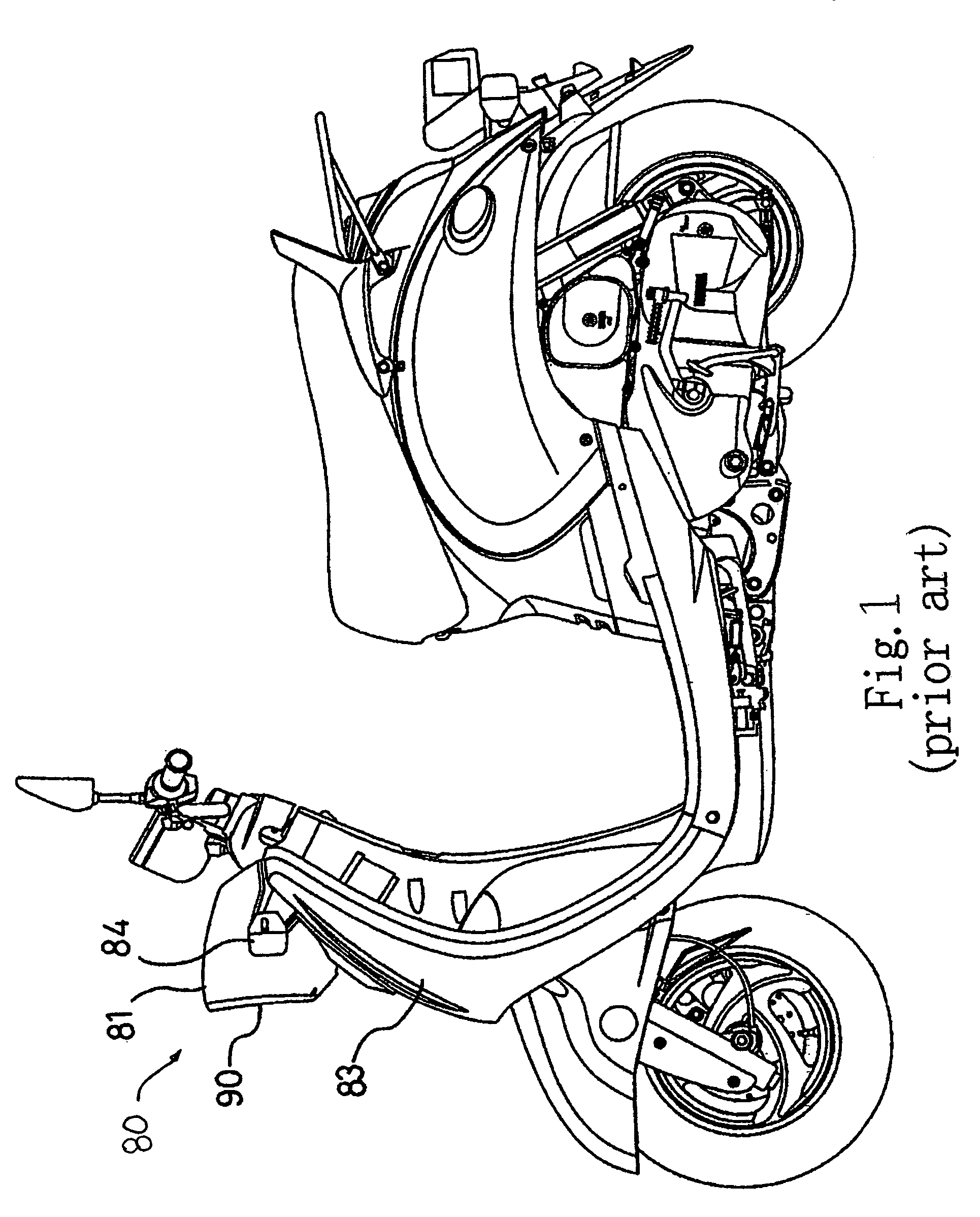 Headlight assembly structure for a motorcycle