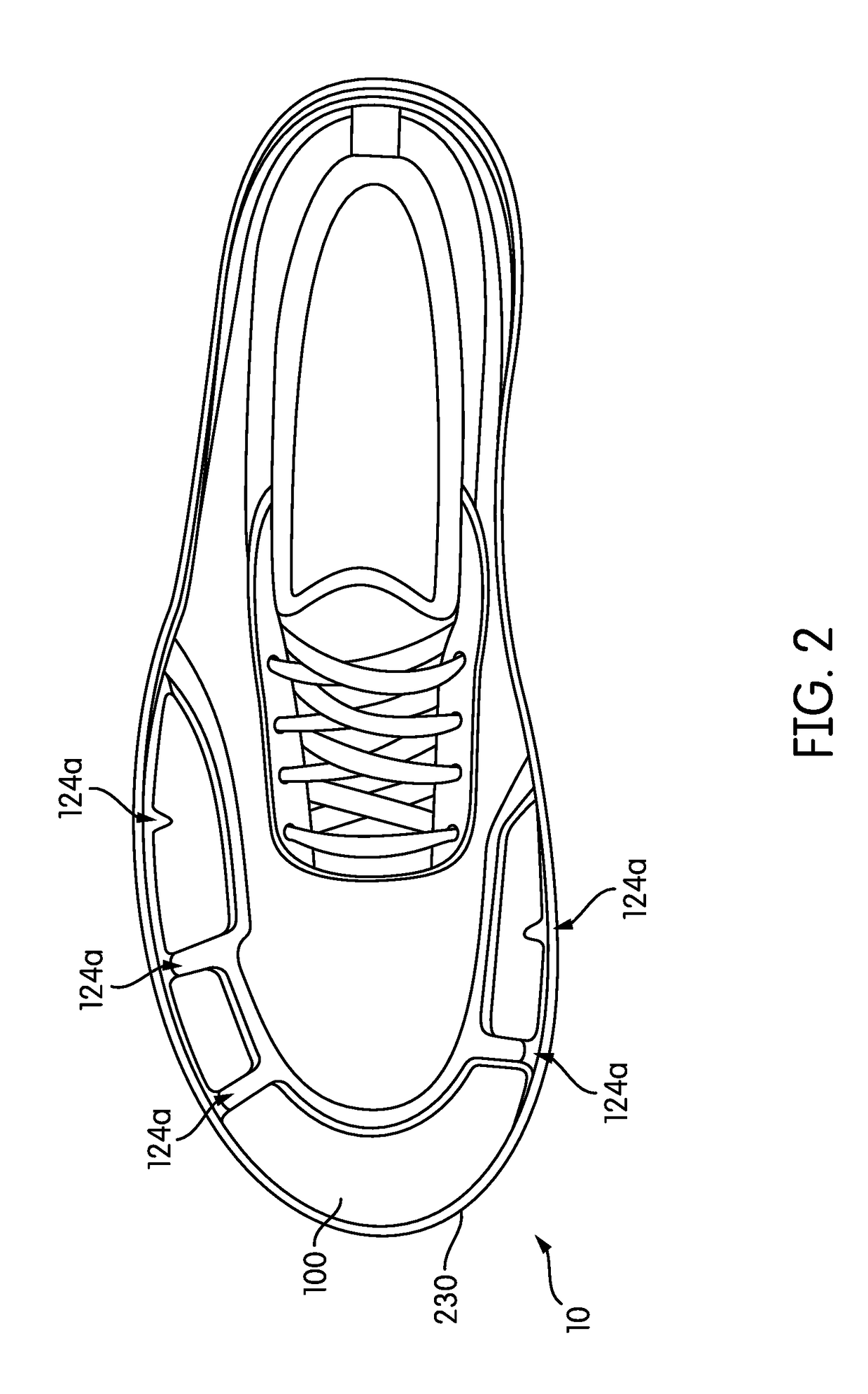 Uppers and sole structures for articles of footwear