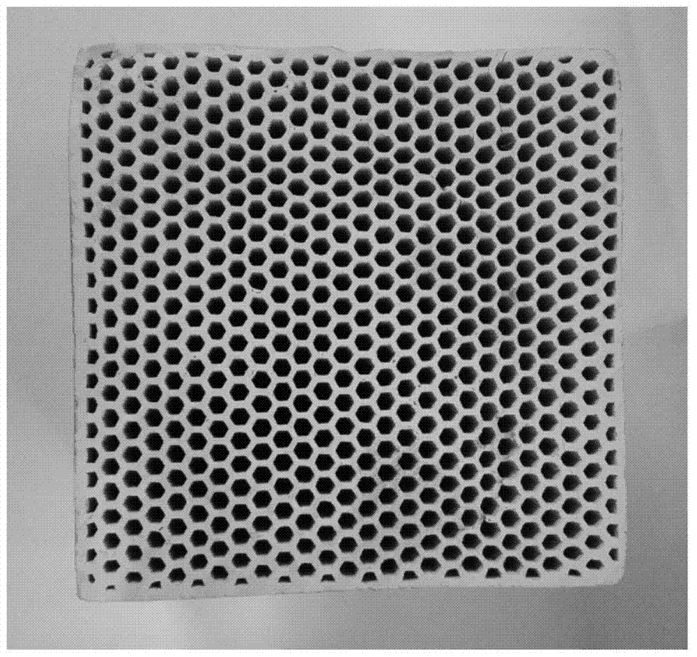 A monolithic honeycomb structure forming method for molecular sieve catalyst