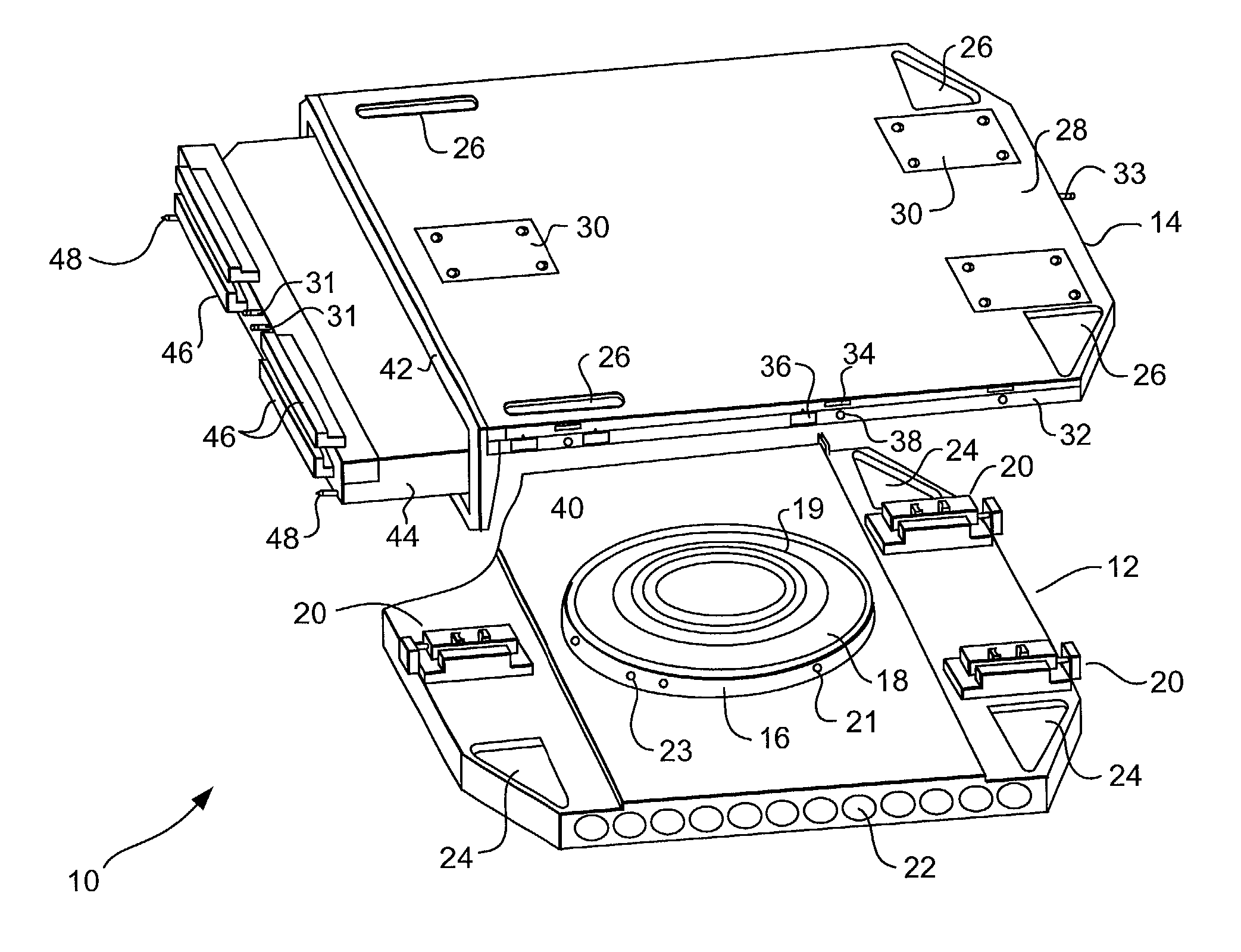 Wafer burn-in and test employing detachable cartridge