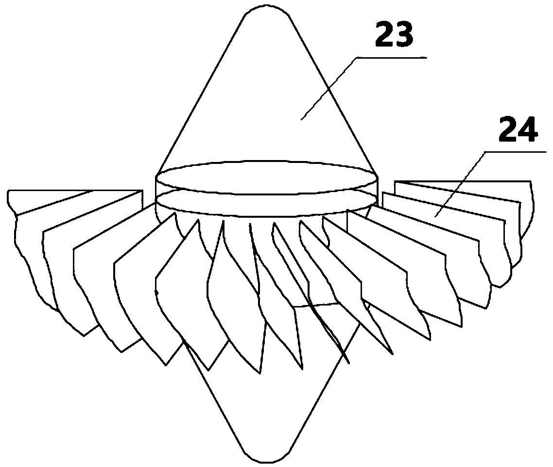 Wastewater concentrate fluidizing, crystallizing, and drying system and method of hot flue gas pressure variable discharge