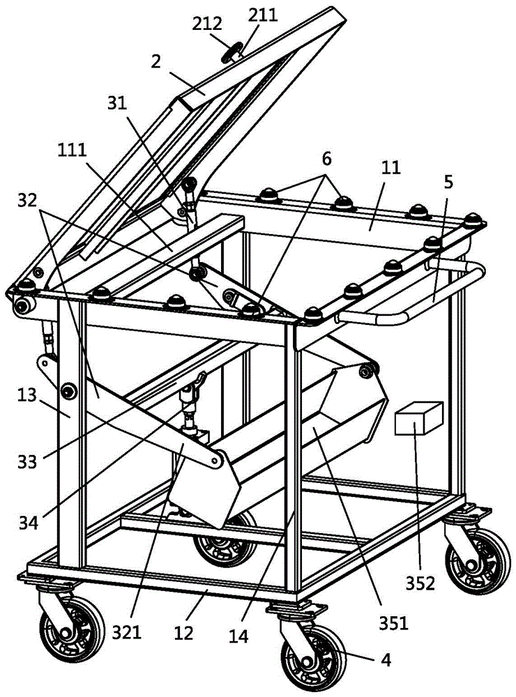 Overturning workbench