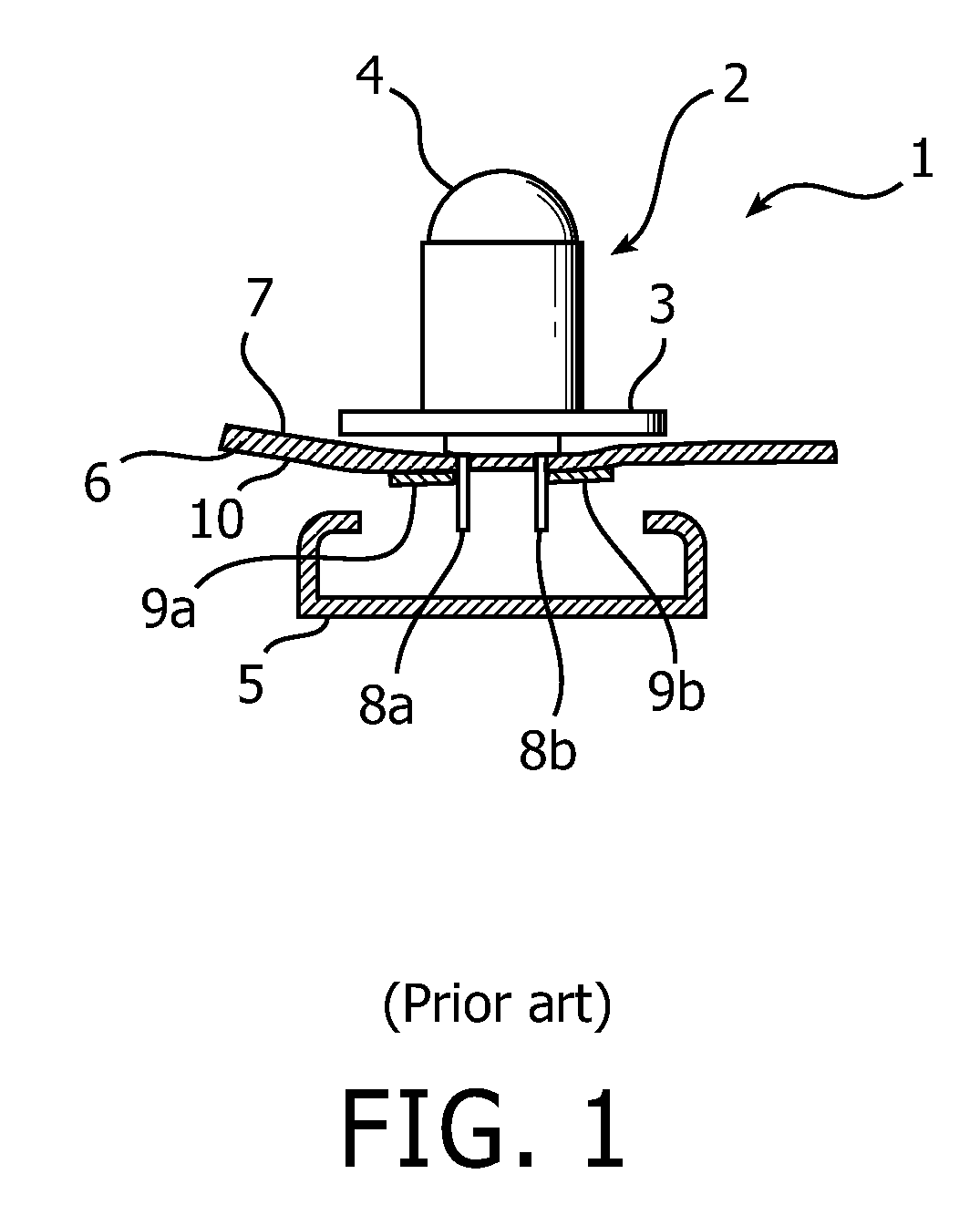 Electronic assembly for attachment to a fabric substrate, electronic textile, and method of manufacturing such an electronic textile