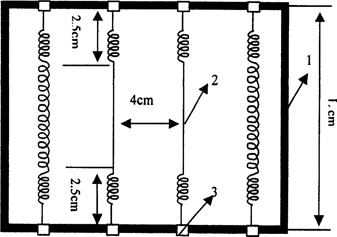 Non-linear hot wire structure used for preparing large area uniform thin film