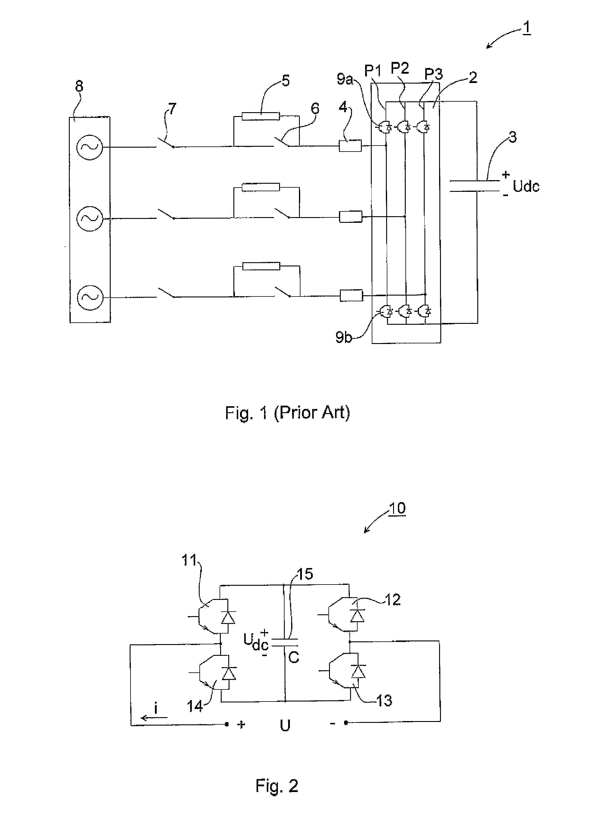 Chain-link converter, method for starting chain-link converter and static compensator system