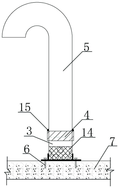 Planting roof waterproof thermal insulation exhaust system with exhaust device and construction method