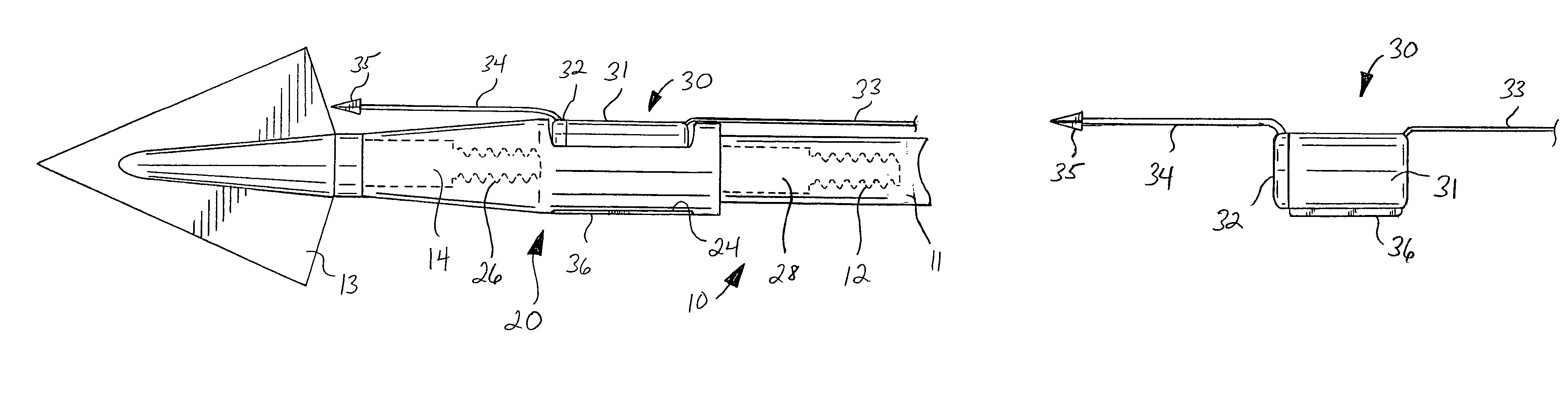 Hunting arrow game tracking device