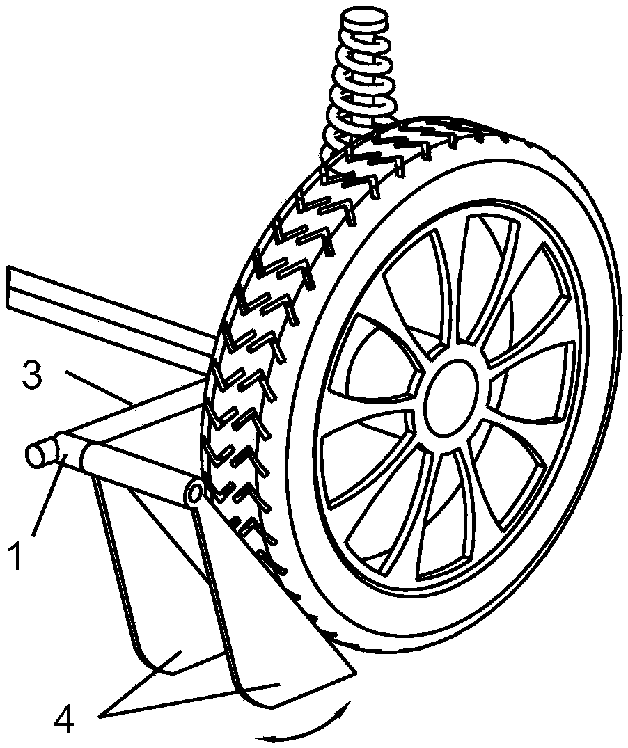 Rolling-free isolating device for wheel