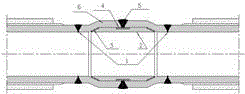 Anticorrosion surfacing interior joint coating method for submarine pipeline