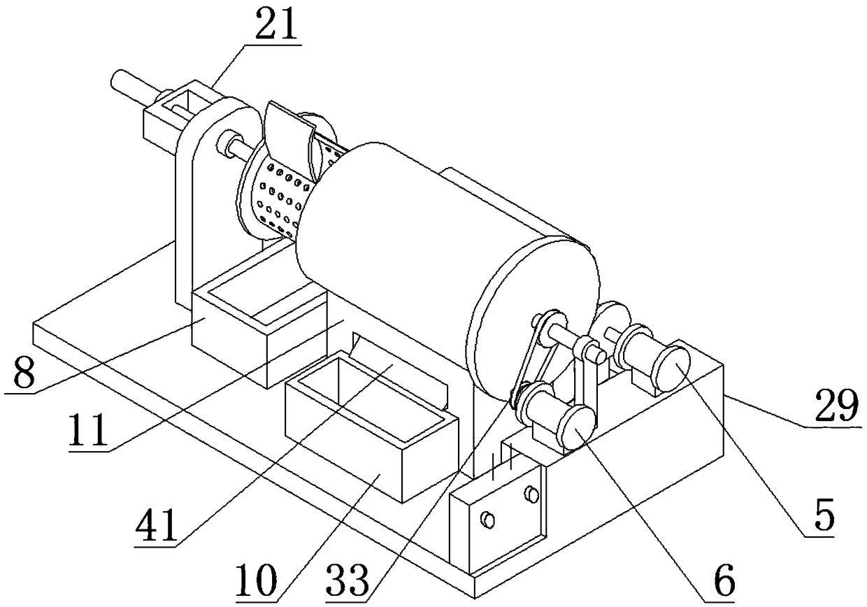 Stone impurity roller centrifugal removal device