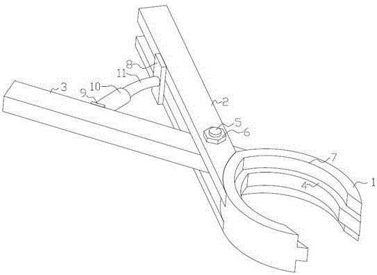 Tractor scaffold connecting device