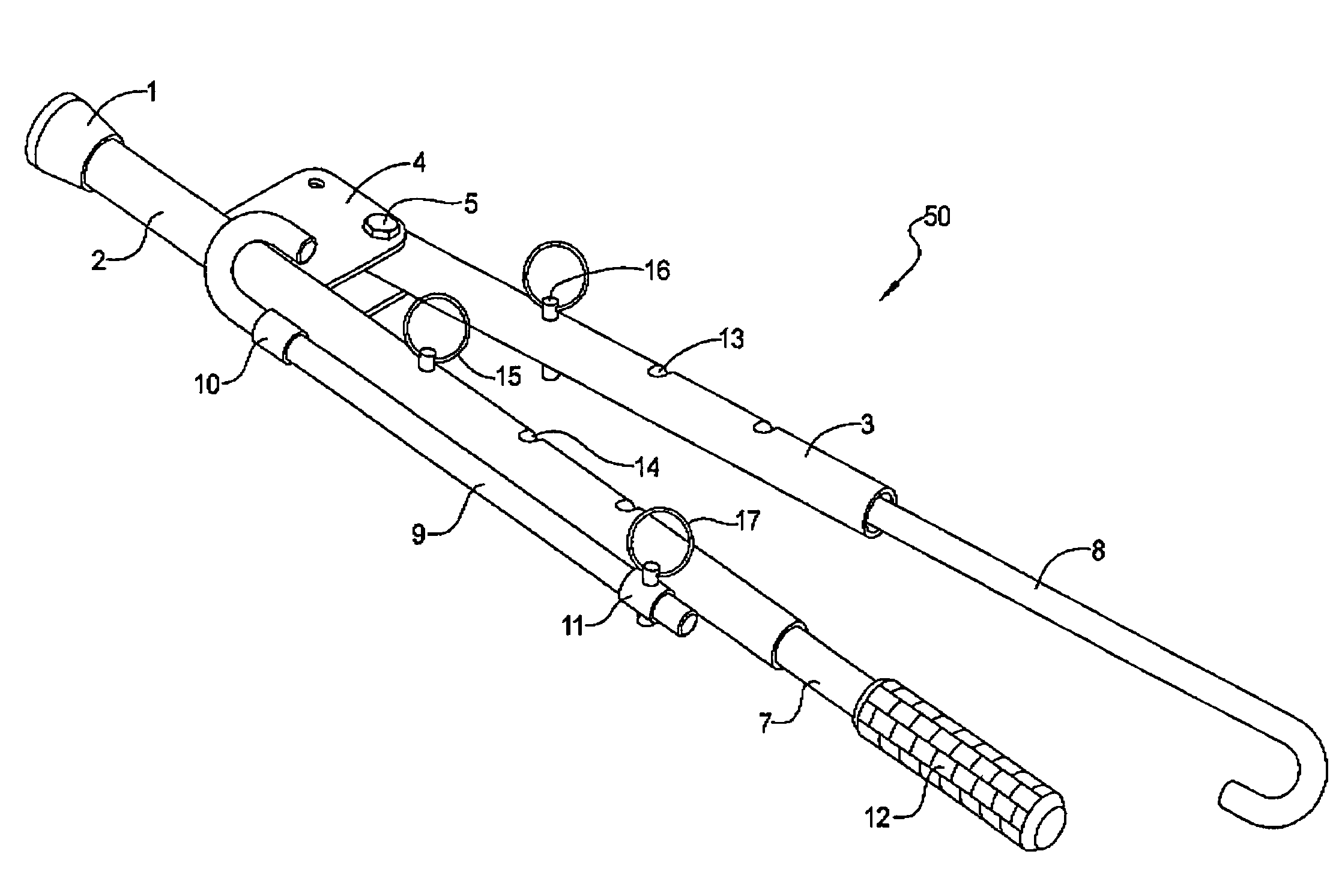 Fifth wheel hook/tandem hook release tool