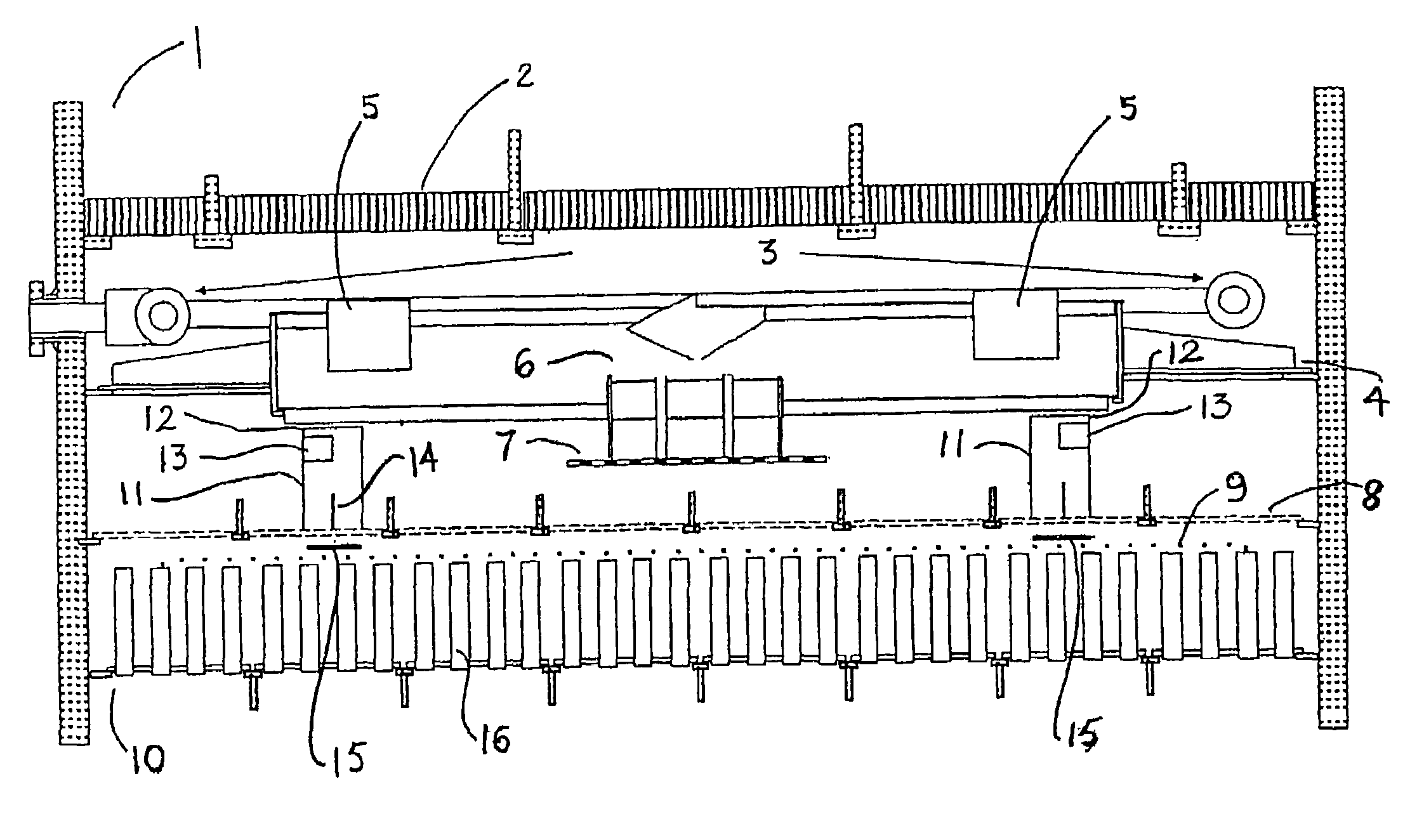 Distributor system for downflow reactors