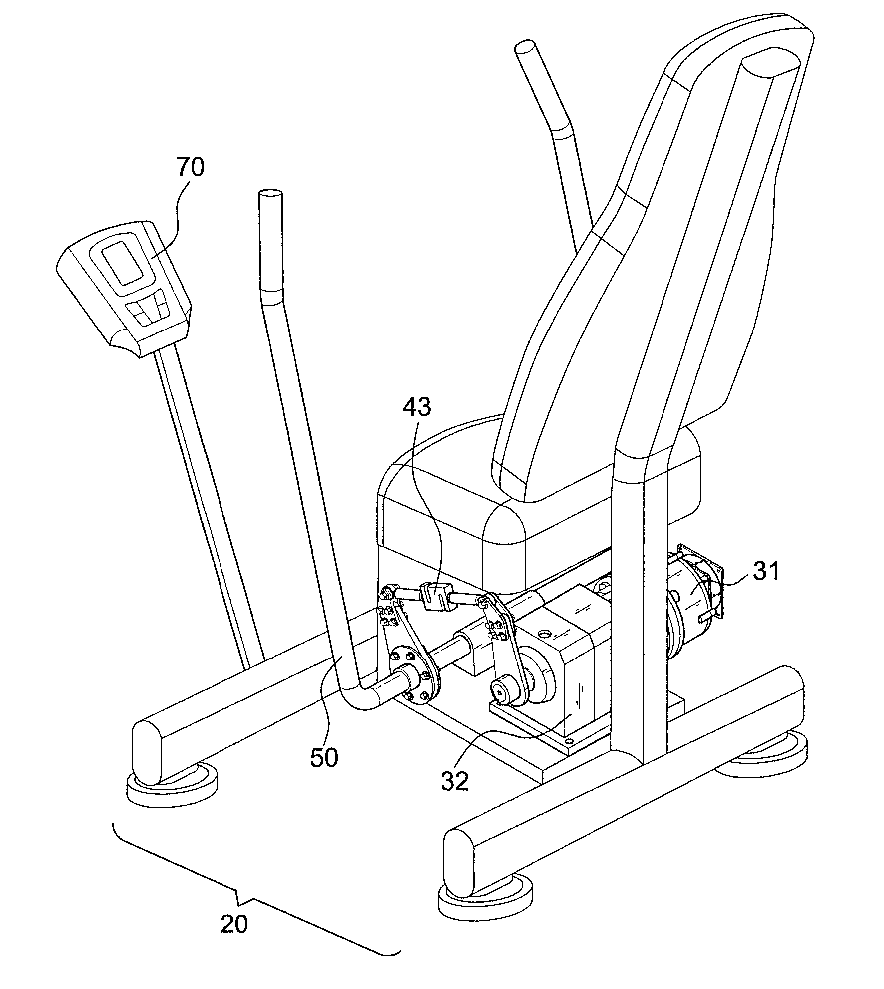 Strength training control apparatus using motor assembled s-type load cell