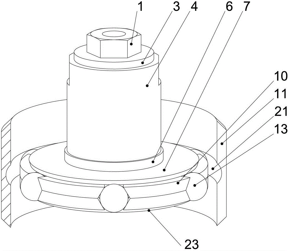 Lock bead type vibration isolation bumper without harmonic peaks in three directions