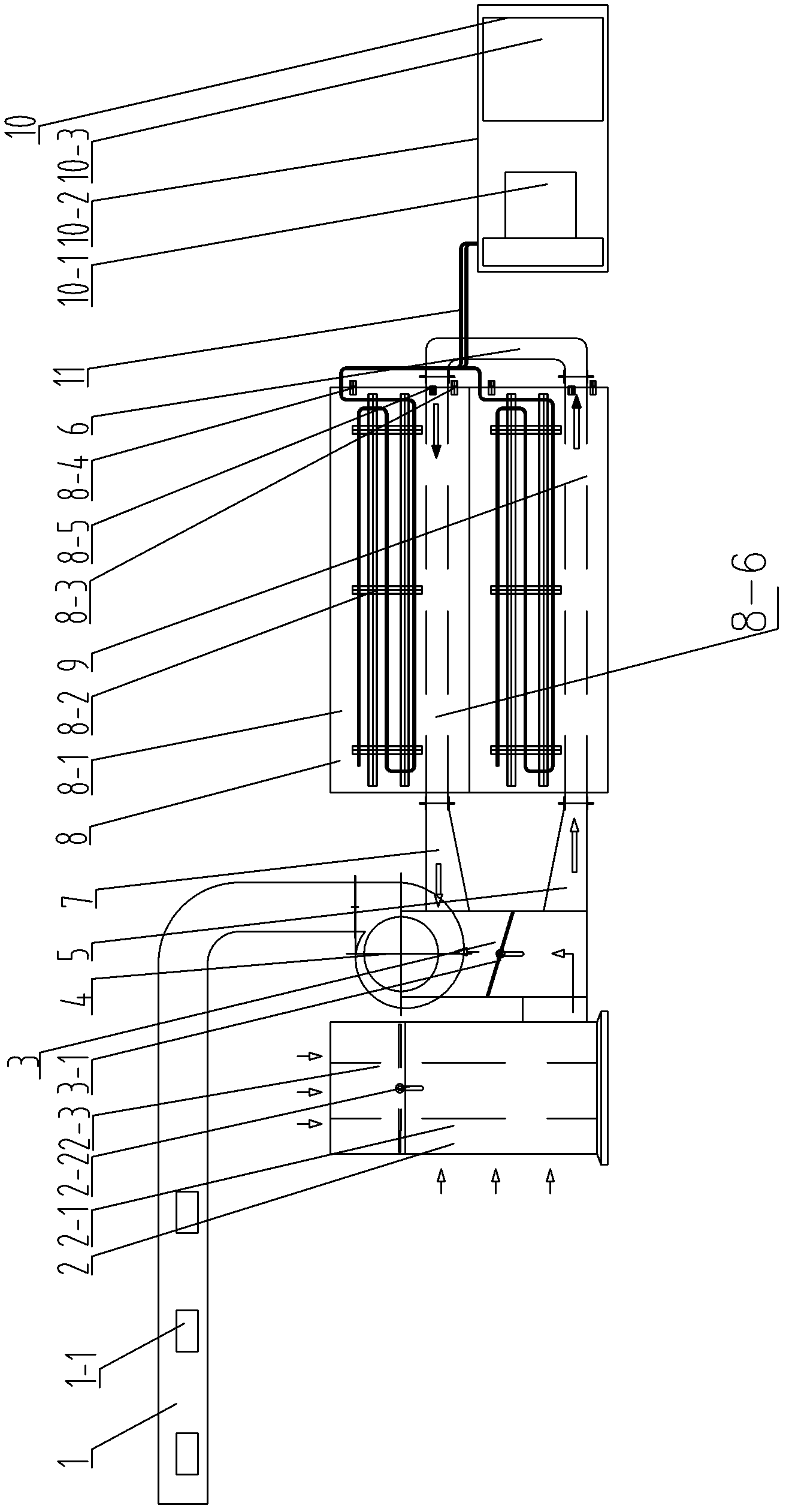 Mining cooling, dehumidifying and air purifying device