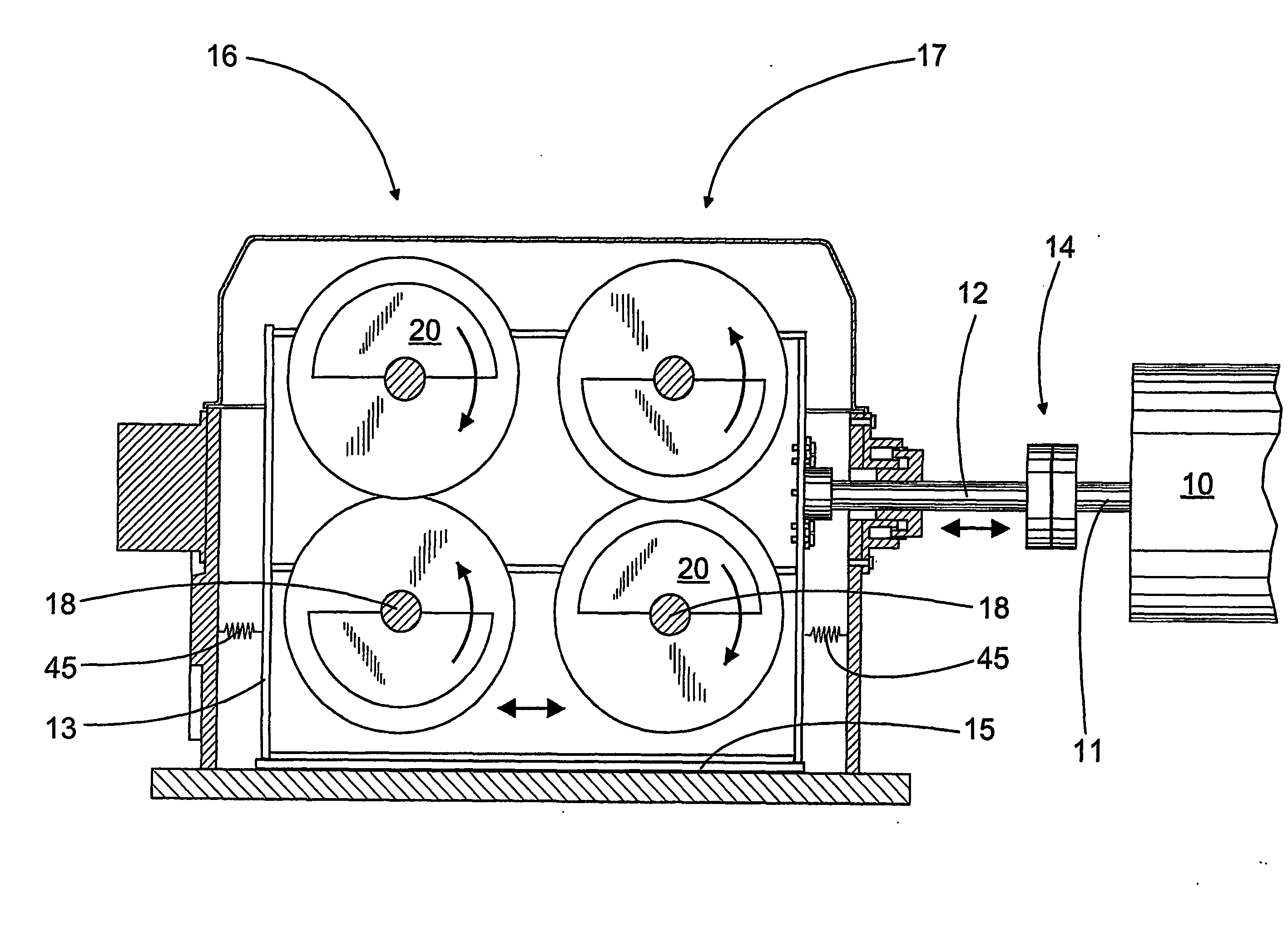 Equipment for moving the roll of a paper machine