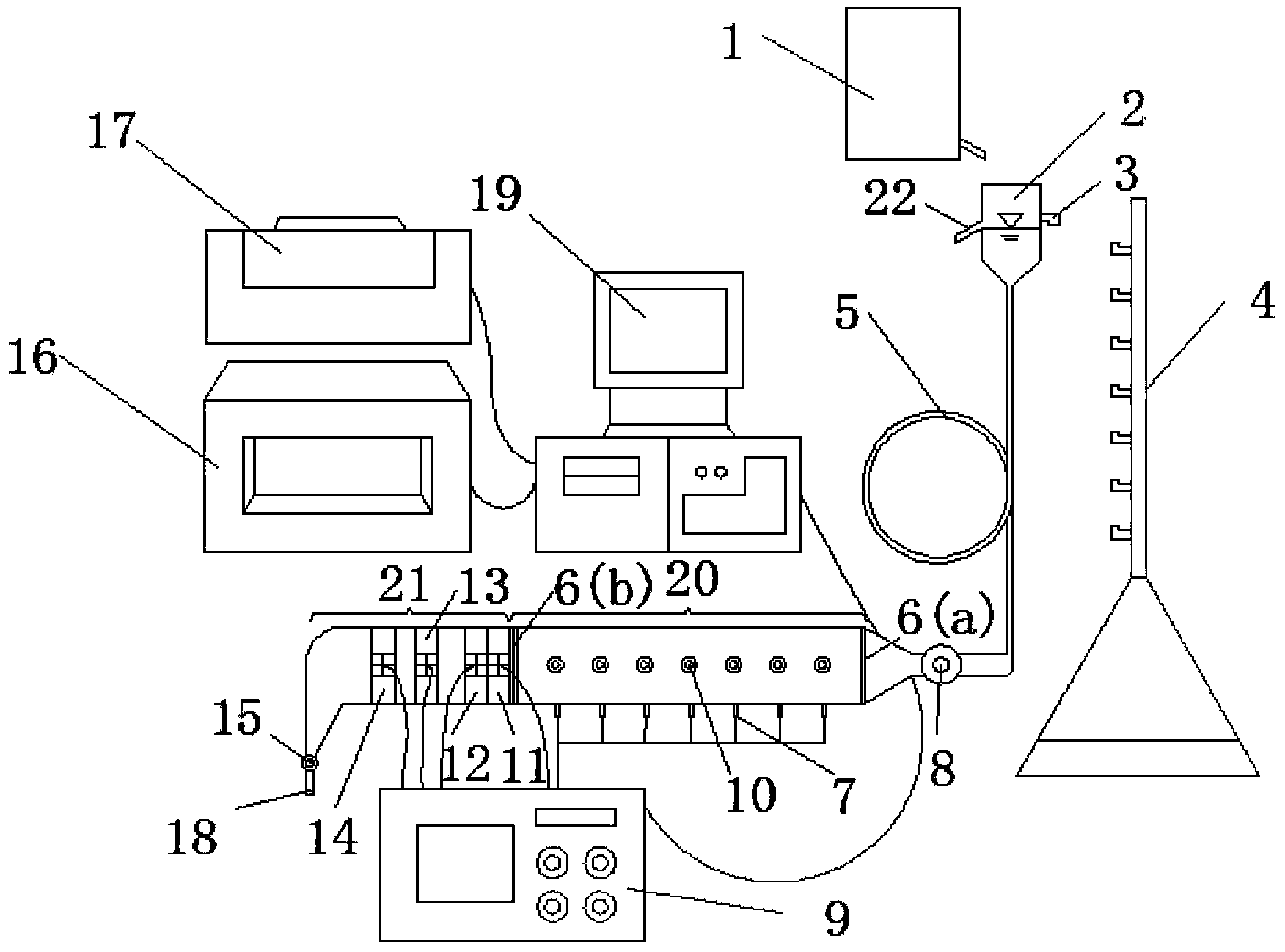 Intelligent experimental device for measuring penetration of colloid in sand column in real time and operation method thereof