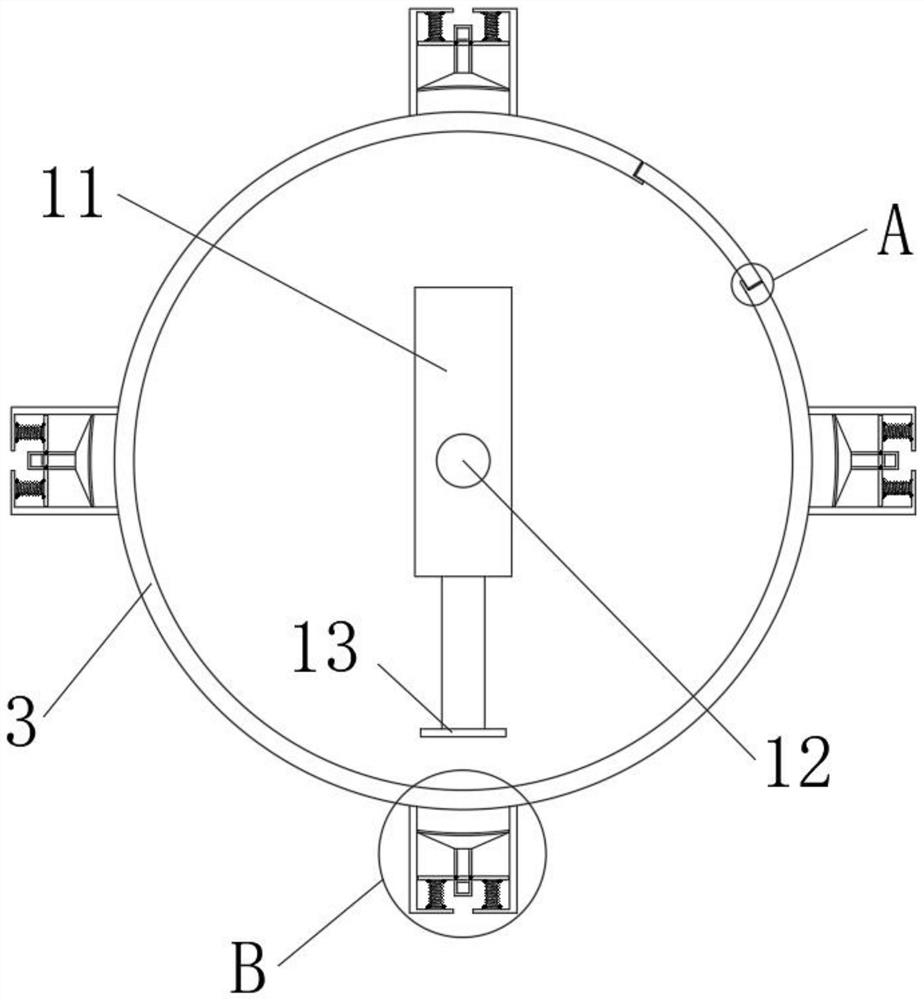 Intercropping soybean hole sowing integrated device for young orchard