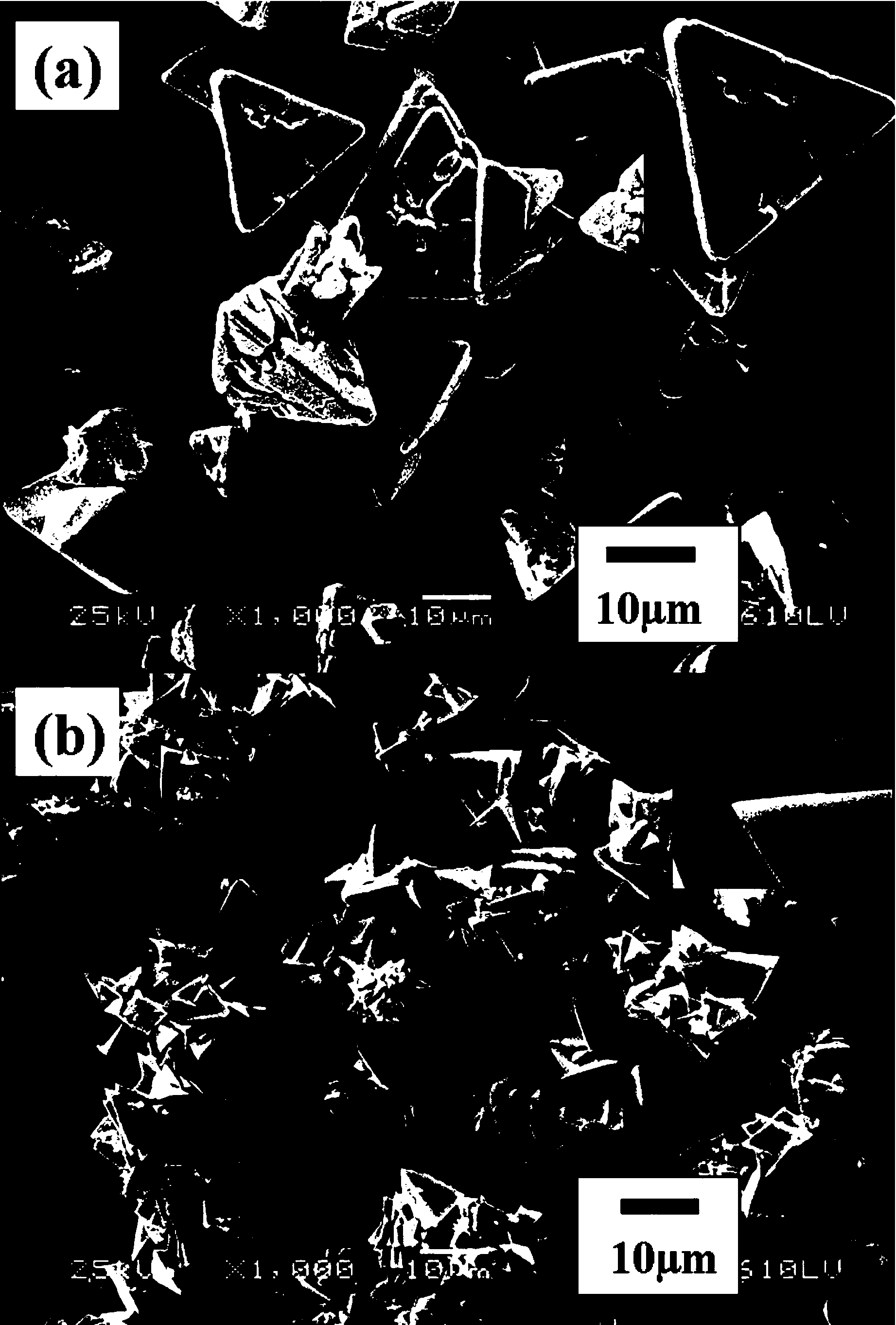 Method for preparing regular-triangular-pyramid-shaped bismuth germinate visible-light catalyst