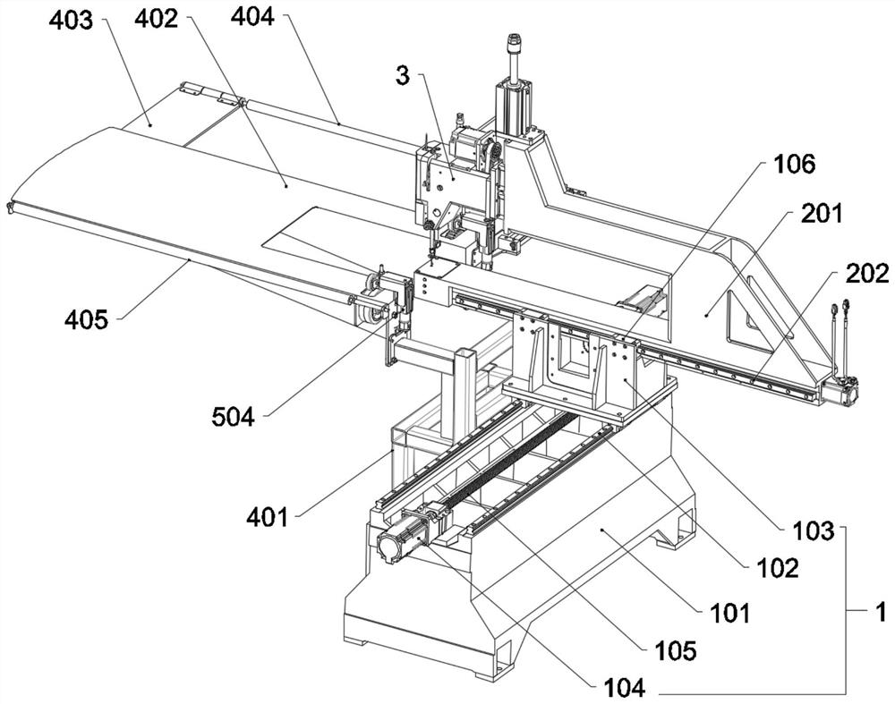 Automatic sewing equipment for container bag body and reinforcing block