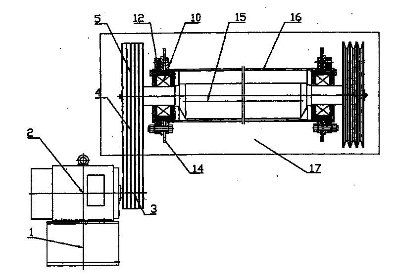 Duplex-bearing self-adjusting aligning web plate type round vibrating screen