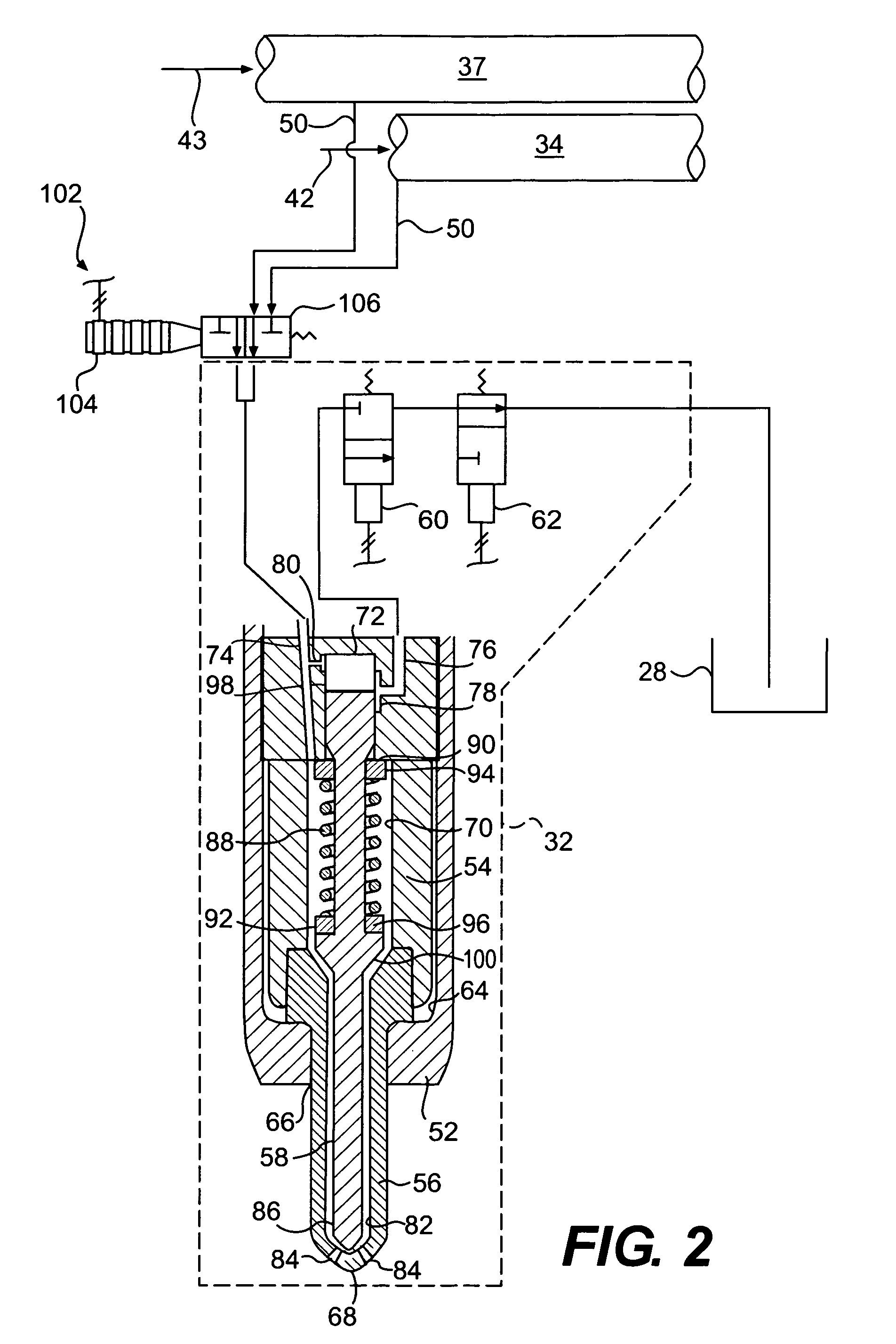 Multi-source fuel system for variable pressure injection