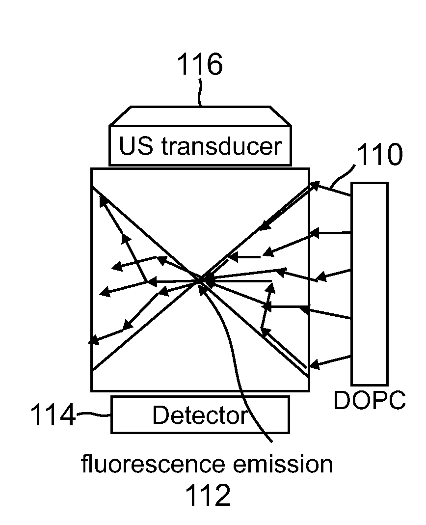 Acoustic assisted phase conjugate optical tomography