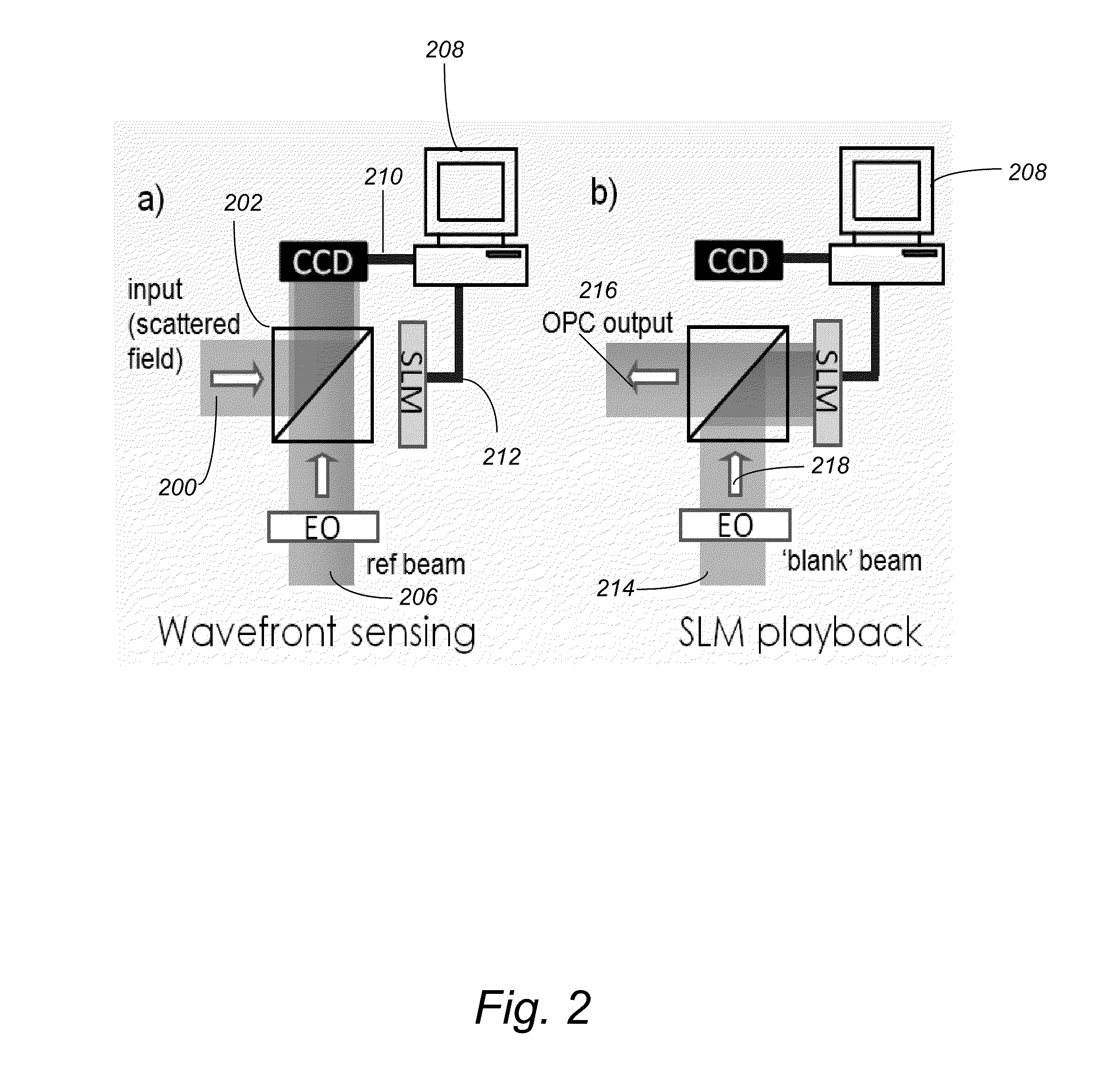 Acoustic assisted phase conjugate optical tomography