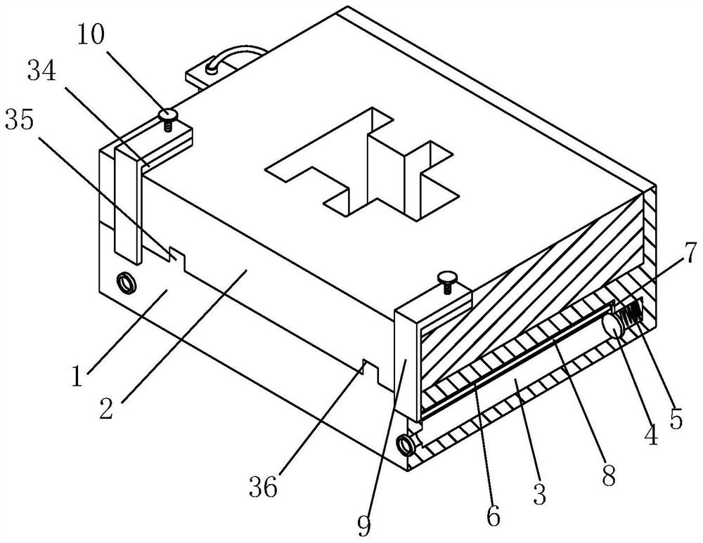 Mold with mold plates convenient to replace for ABS plastic production and ABS plastic production process