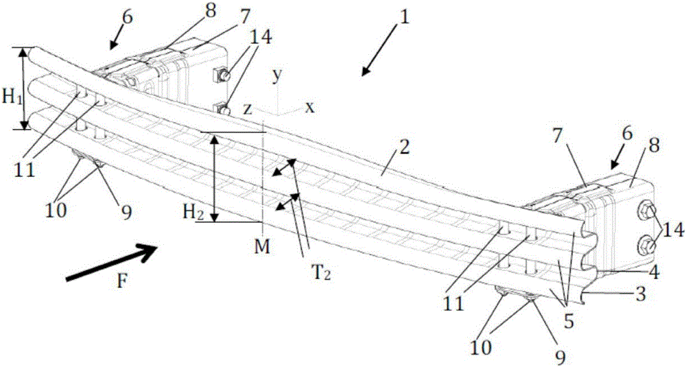 Bumper system for vehicle