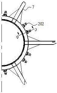 Assembled offshore single-pile foundation construction platform and construction process thereof