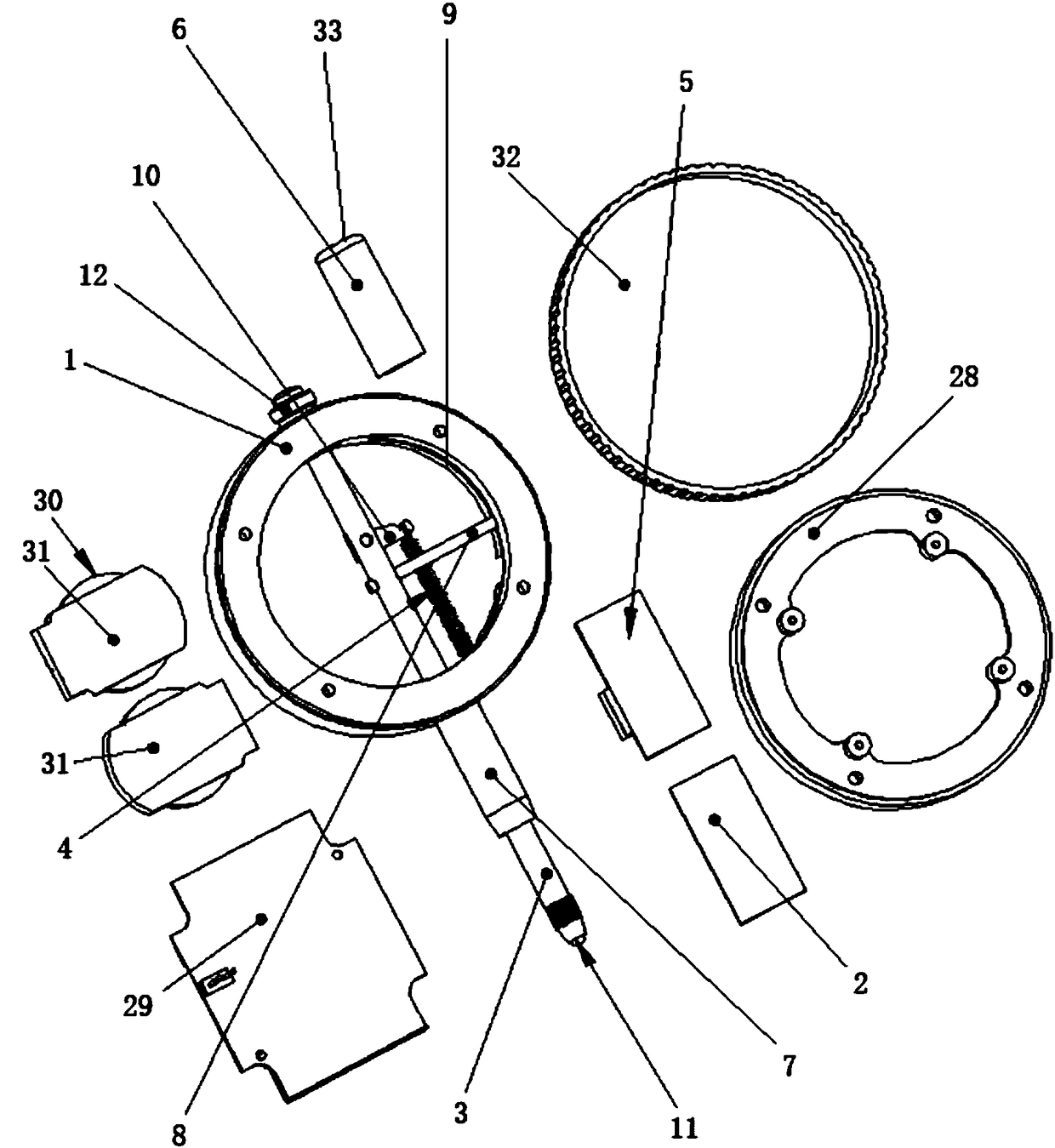 360DEG rotation digital display dial indicator