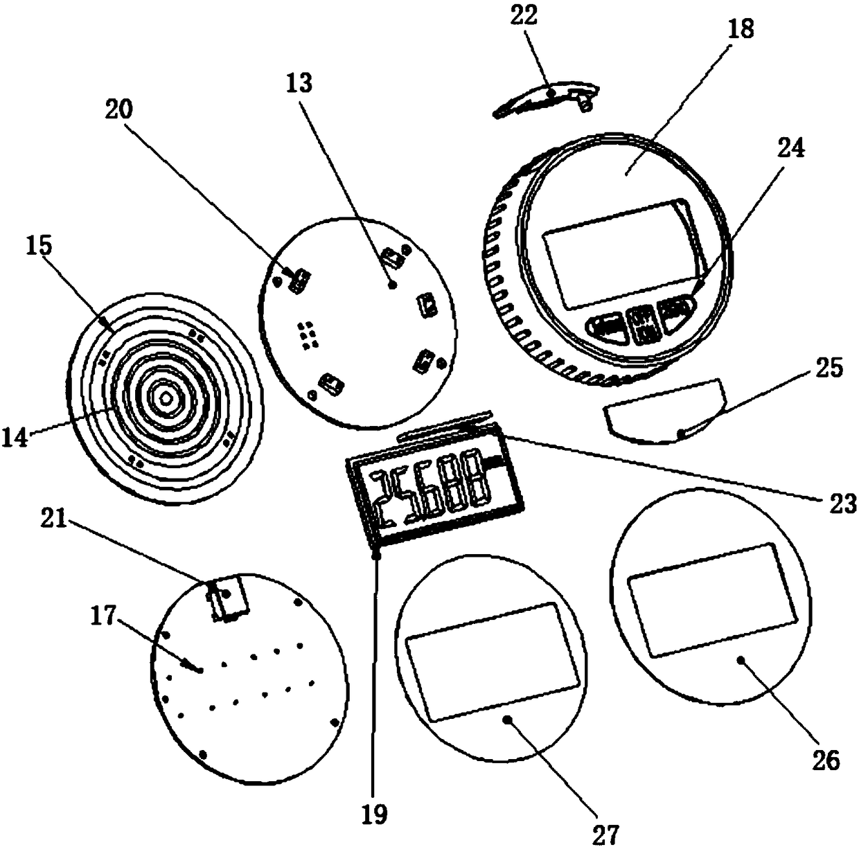 360DEG rotation digital display dial indicator