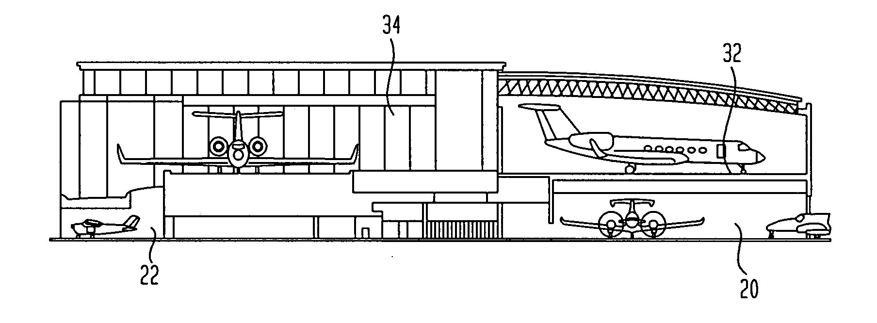 Multi-level vehicle storage facility