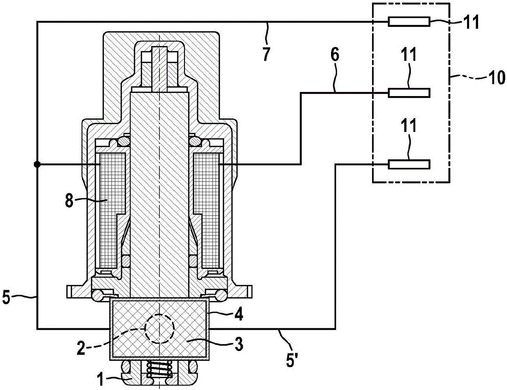 Electromagnetically actuable proportional flow valve, and method for operating an electromagnetically actuable proportional flow valve