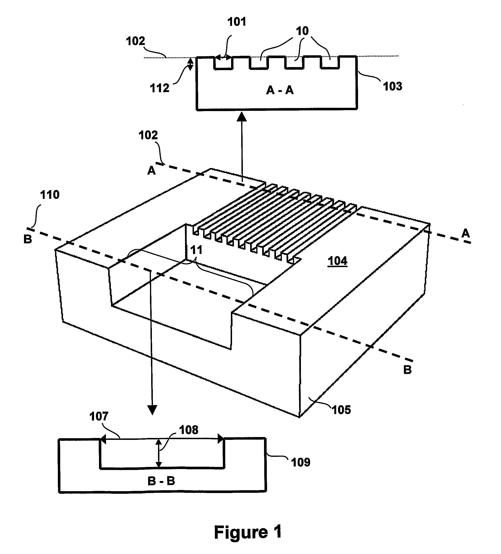 Micro and NANO structures in an elastomeric material