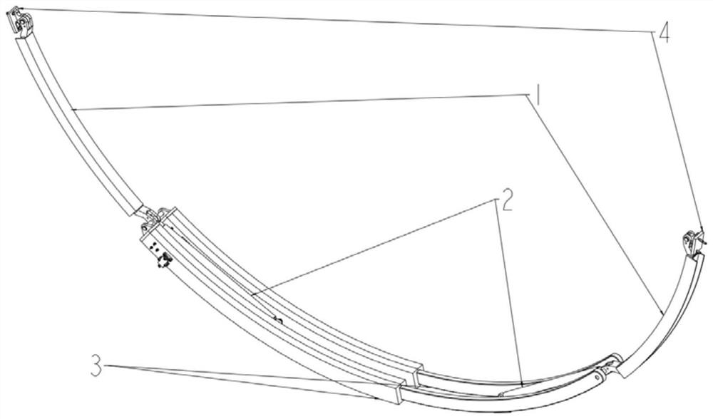 Variable-stiffness damping supporting mechanism for reusable rocket