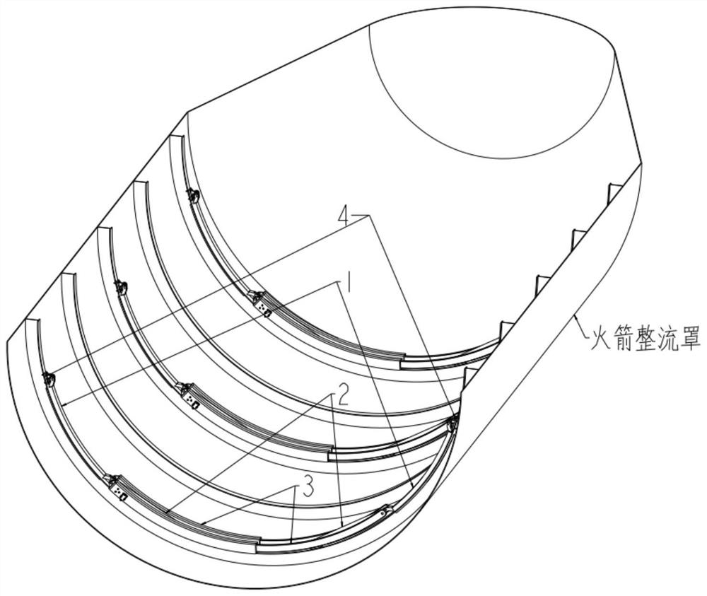 Variable-stiffness damping supporting mechanism for reusable rocket