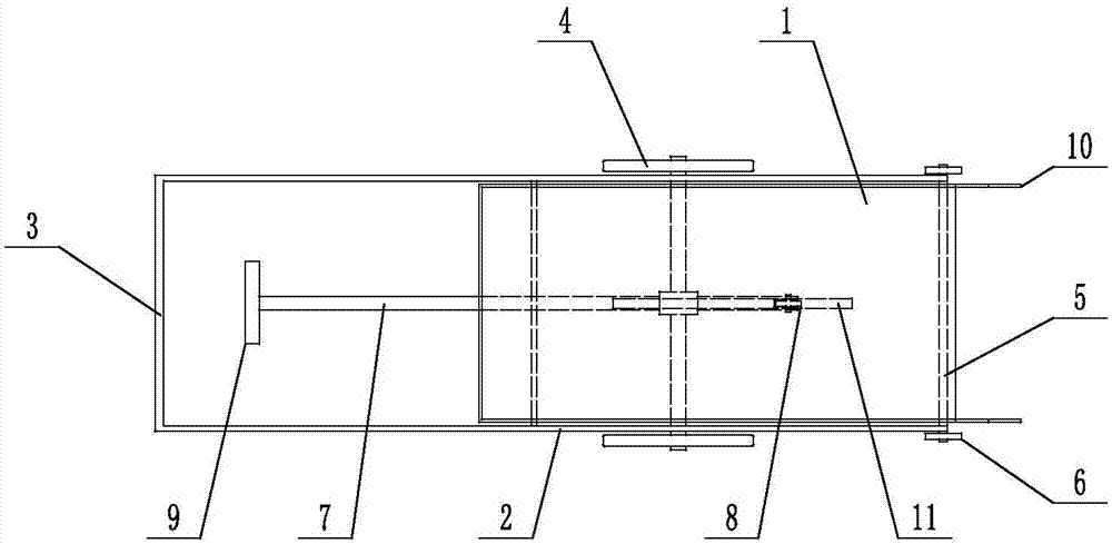 Cattle feed transfer trolley