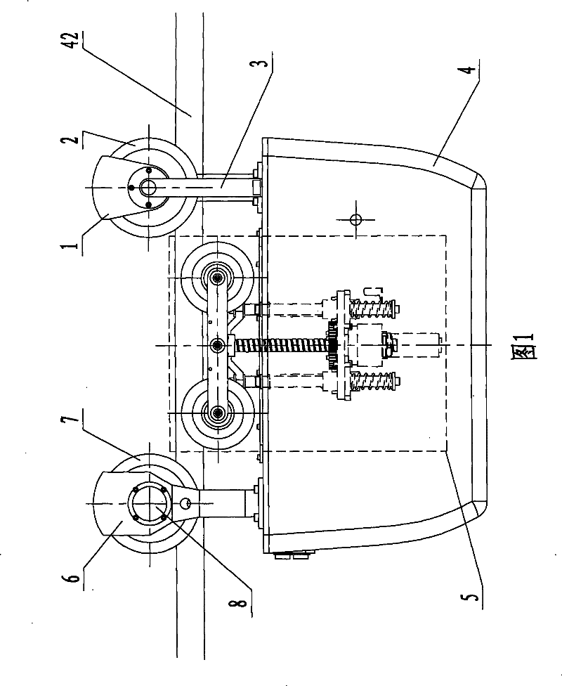 An inspection robot mechanism with lifting and clamping function