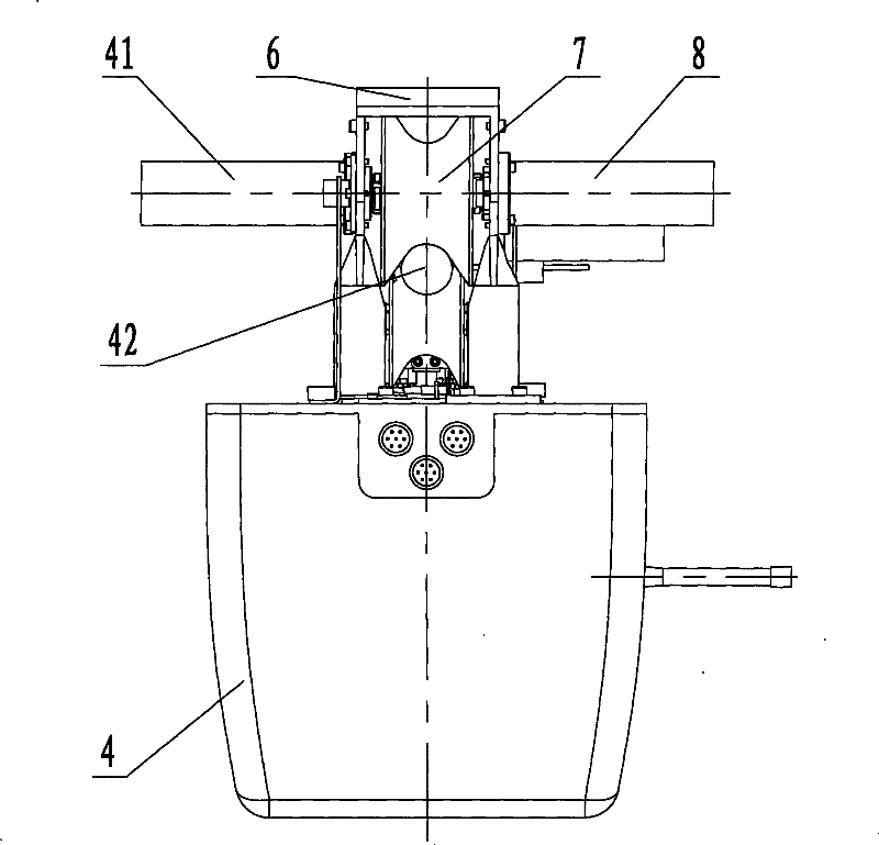 An inspection robot mechanism with lifting and clamping function