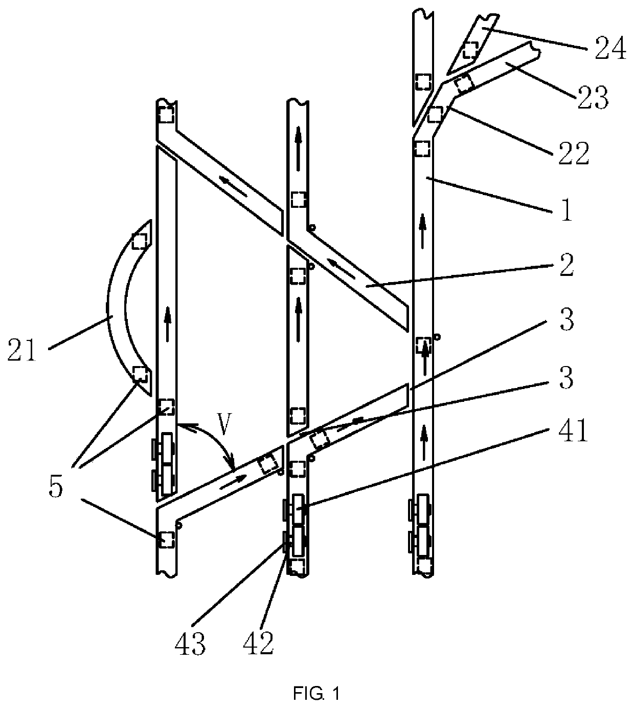 Guiderail for Underslung Robot, Underslung Robot and Operating System thereof