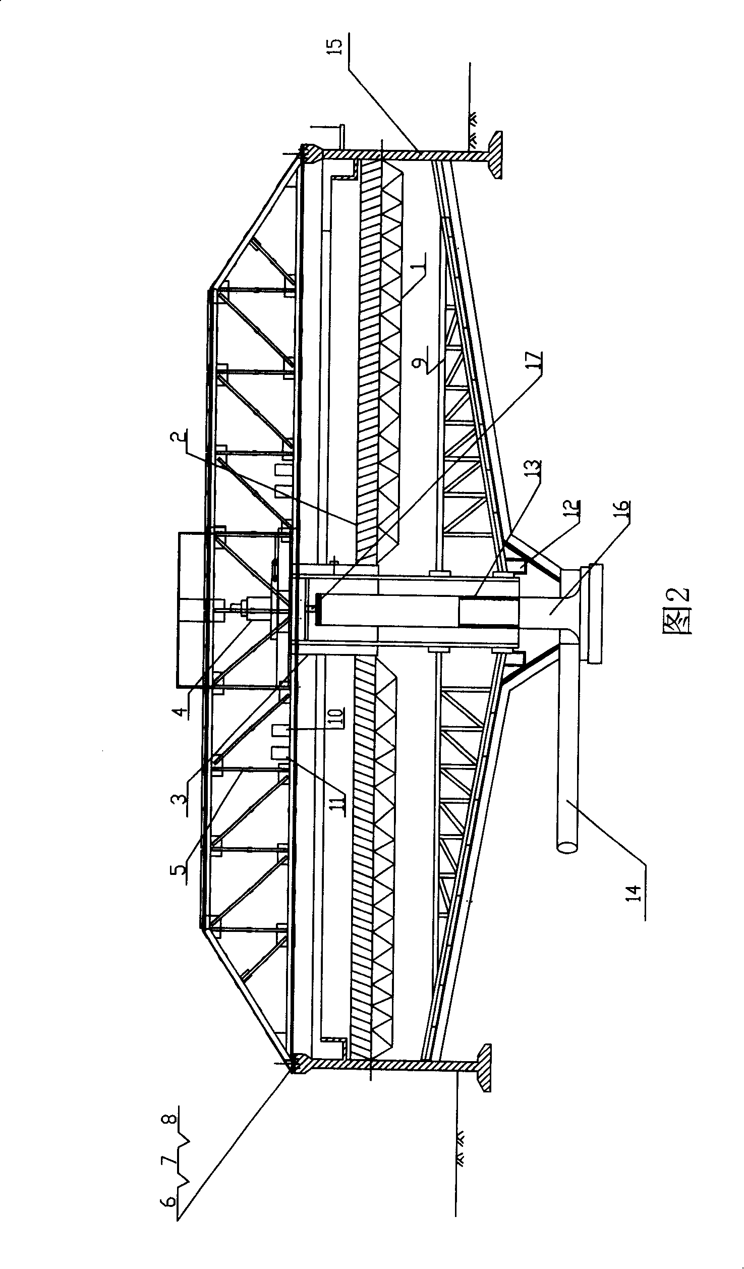 Full automatic high-efficiency pipe chute thickener